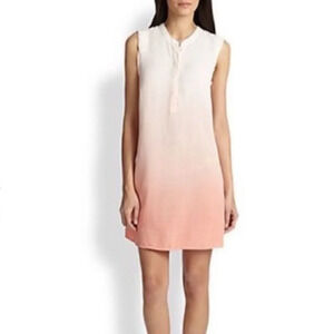 splendid pinkish/ orange ombre shirt dress